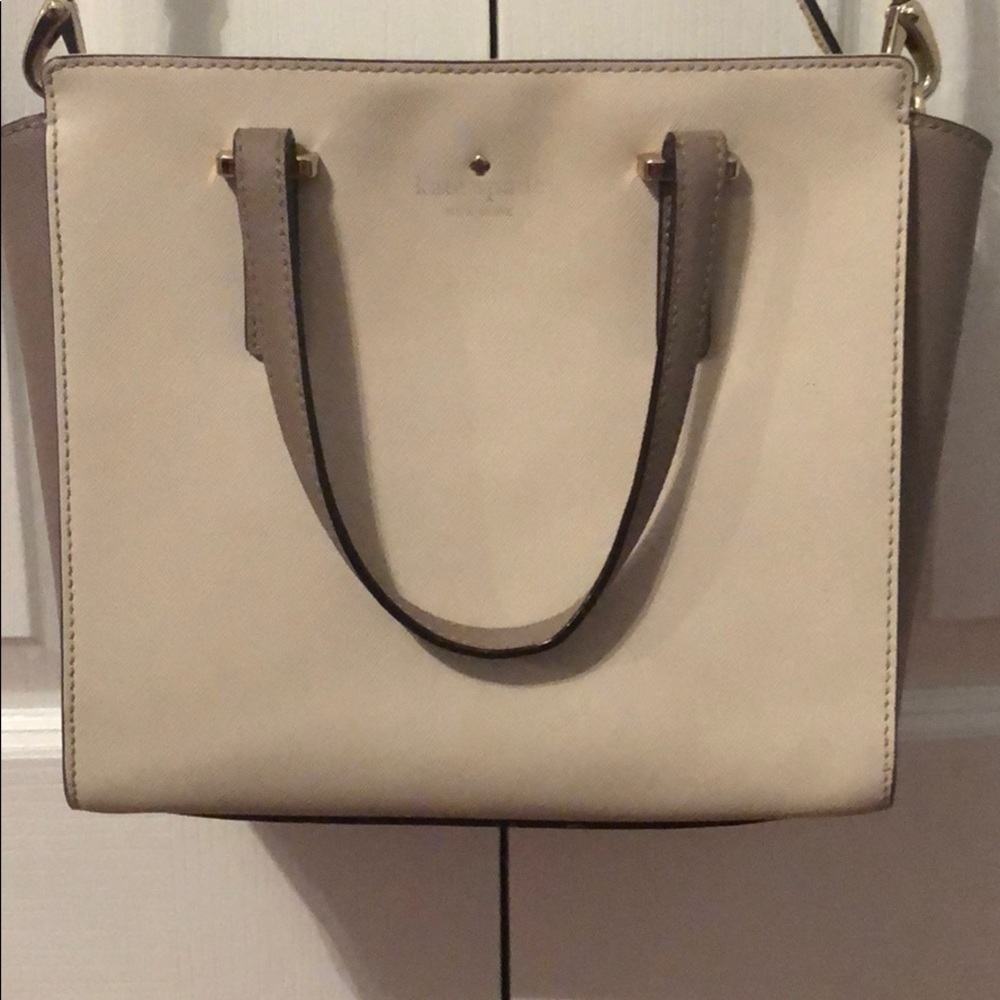 Kate Spade Two Toned Off-White Purse